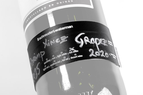 Schreuder&Waterman Wijnfles labels