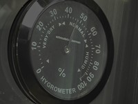 Hygrometer - Twee hygrometers (zwart) voor in beide zones