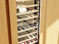 Open een uDesign deur met een greeploze inbouwwijze of een eigen hendel || Pompadour uDesign wijnklimaatkast