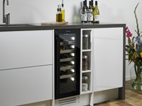 Onder keukenblad ingebouwde wijnkoelkast Biron Uno || SW20A-BB