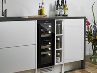 Onder keukenblad ingebouwde wijnkoelkast Biron Duo || SW20B-BB
