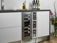 Onder keukenblad ingebouwde wijnkoelkast Biron Duo || SW20B-SD