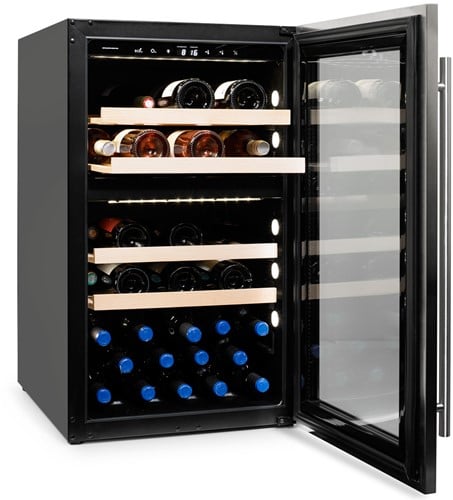 Wijnklimaatkast Quintin Duo met geopende deur || SW40BT Open