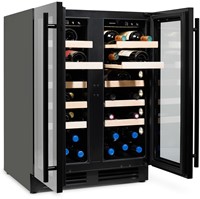 Wijnklimaatkast Esclimont Duo met geopende deurtjes || SW46-2D-BB Open
