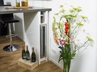 De Billy Uno ingebouwd onder een keukenbar || SW7A