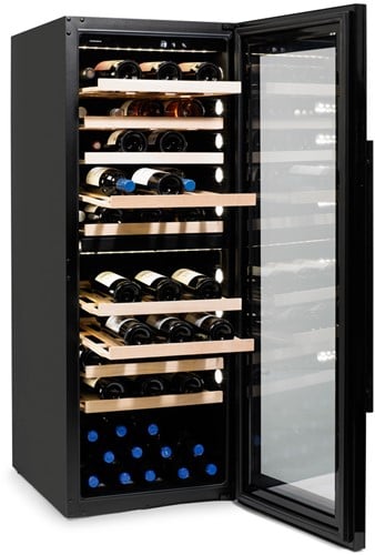 Wijnklimaatkast Rabutin Duo met geopende deur || SW85BT Open