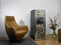 Wijnklimaatkast Rabutin (Duo) met Silver Design deur & Robusto hendel || SW85BT-SD