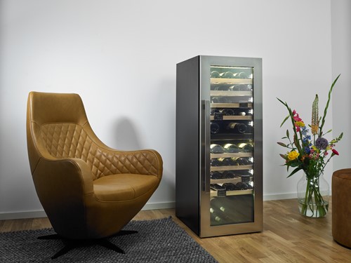 Wijnklimaatkast Rabutin (Duo) met Silver Design deur & Robusto hendel || SW85BT-SD