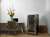 Wijnklimaatkast Lavardin (Uno) met Silver Design deur & RVS Robusto hendel || SW120
