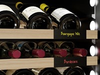 Brushed Black labels met krijtmarker notities ||